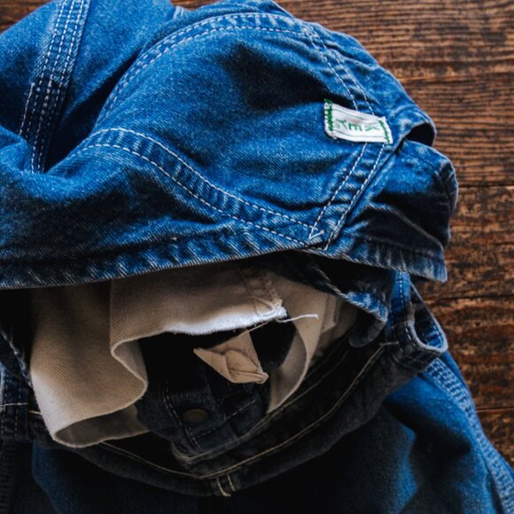 Blue Denim Vintage Overalls: 4T - Picture 4 of 7